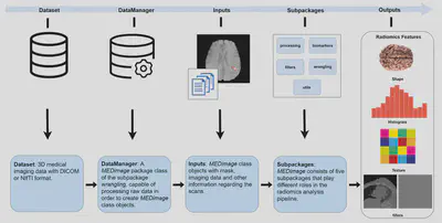 Schematic diagram of the MEDimage package